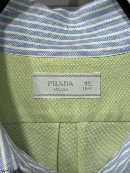 Color Block Long Sleeve Shirt by Prada