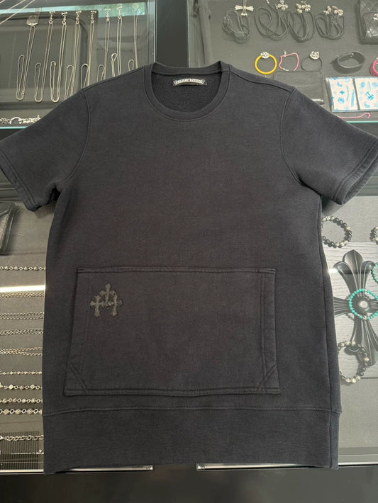 Chrome Hearts Black Thick Short Sleeve Tee-yf