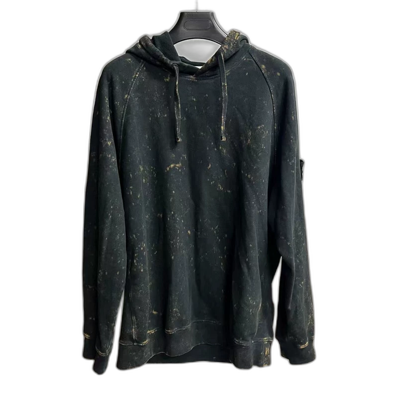 Stone Island Black Bleached Hoodie Size XXL