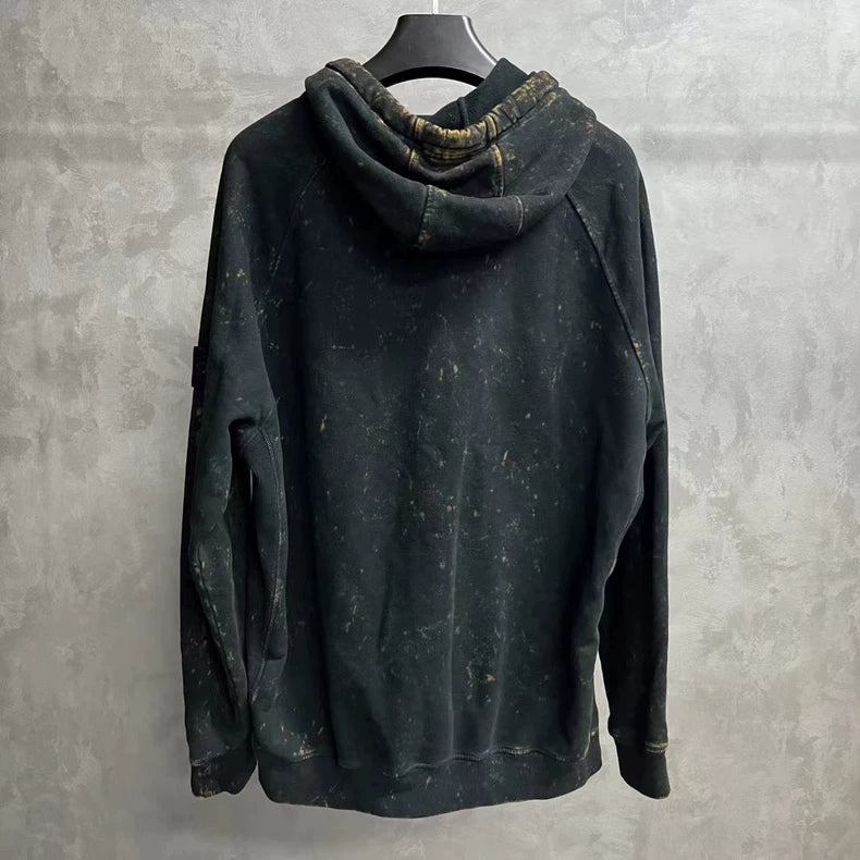 Stone Island Black Bleached Hoodie Size XXL