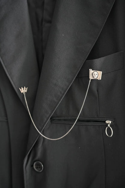 Yohji Yamamoto Silver Chain Brooch
