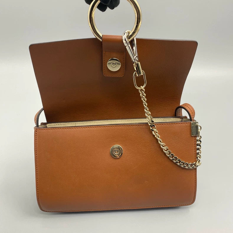 Chloe Suede Brown and Caramel Bag