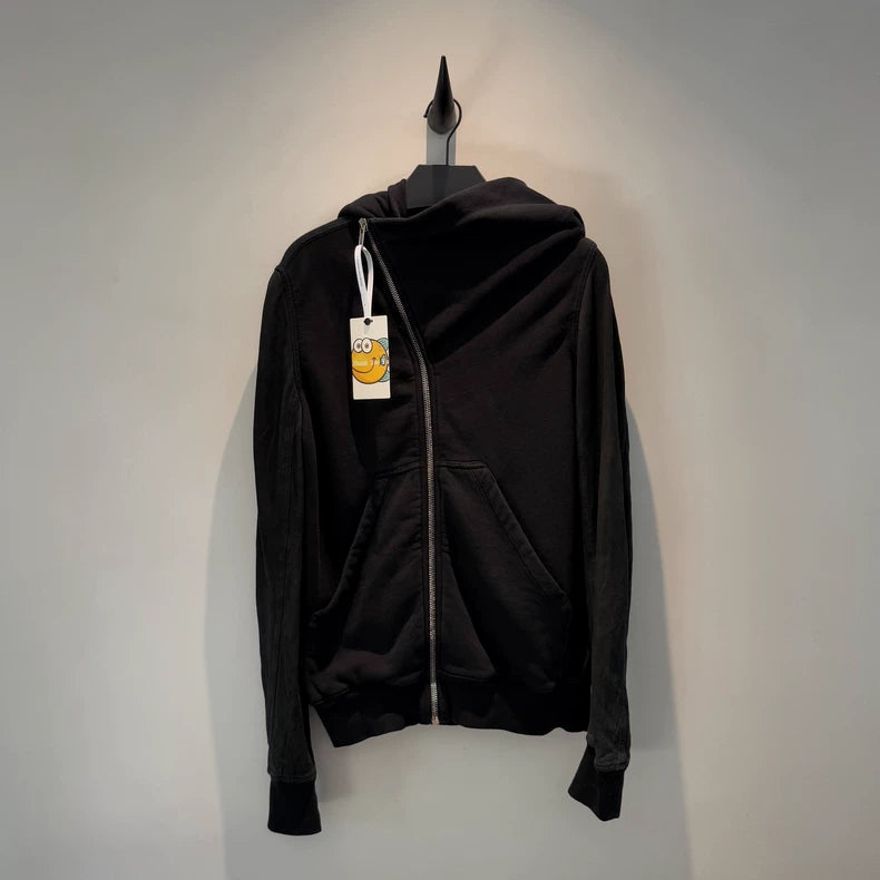 Rick Owens Classic Black Hoodie Jacket
