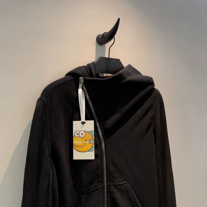 Rick Owens Classic Black Hoodie Jacket