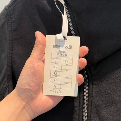 Rick Owens Classic Black Hoodie Jacket