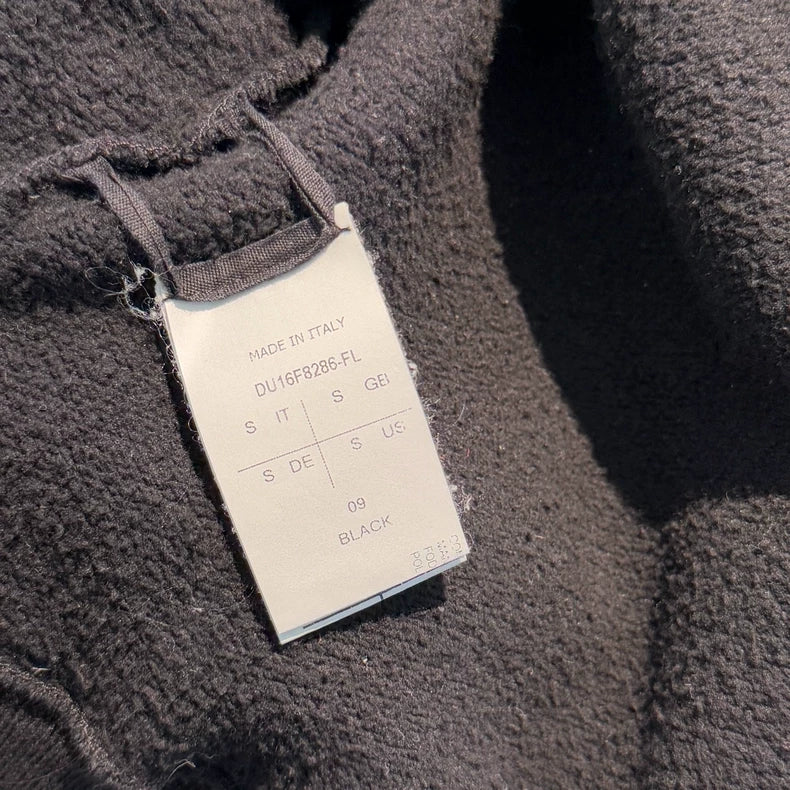 Rick Owens Classic Black Hoodie Jacket