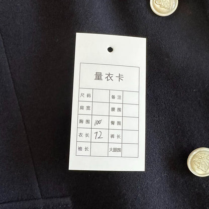 Gucci Wool Blend Blazer in Navy Blue