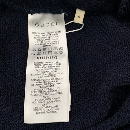 Navy Logo Print Hooded Sweatshirt