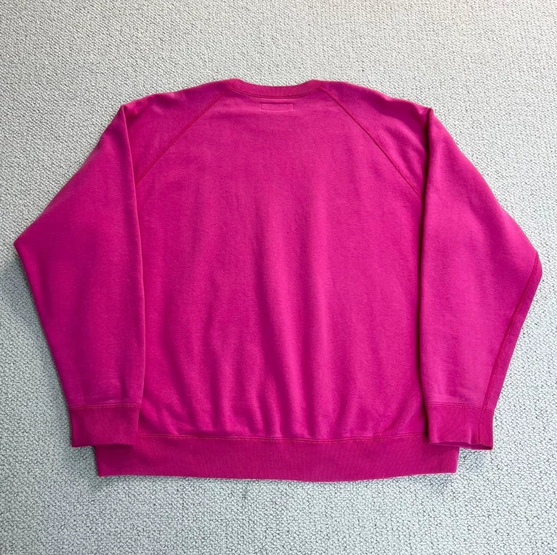 Pink Crew Neck Sweatshirt for Men