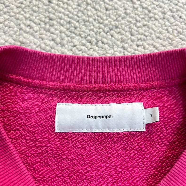 Pink Crew Neck Sweatshirt for Men