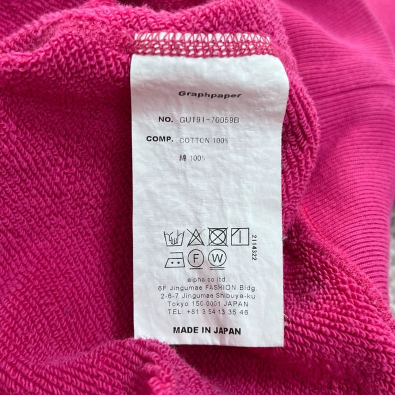 Pink Crew Neck Sweatshirt for Men