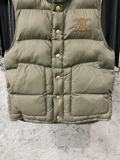 Celine Sleeveless Puffer Vest Jacket