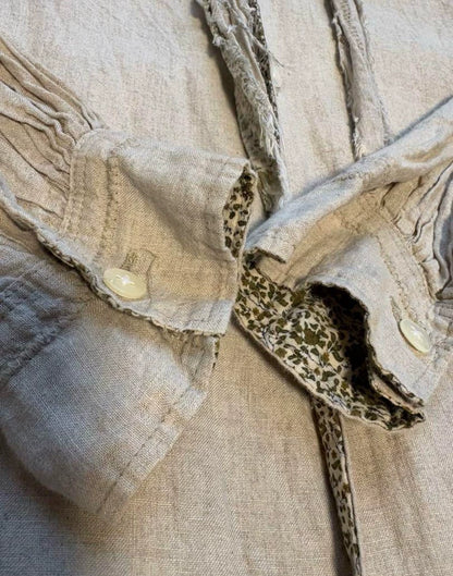 Kapital Floral Linen Bowtie Shirt