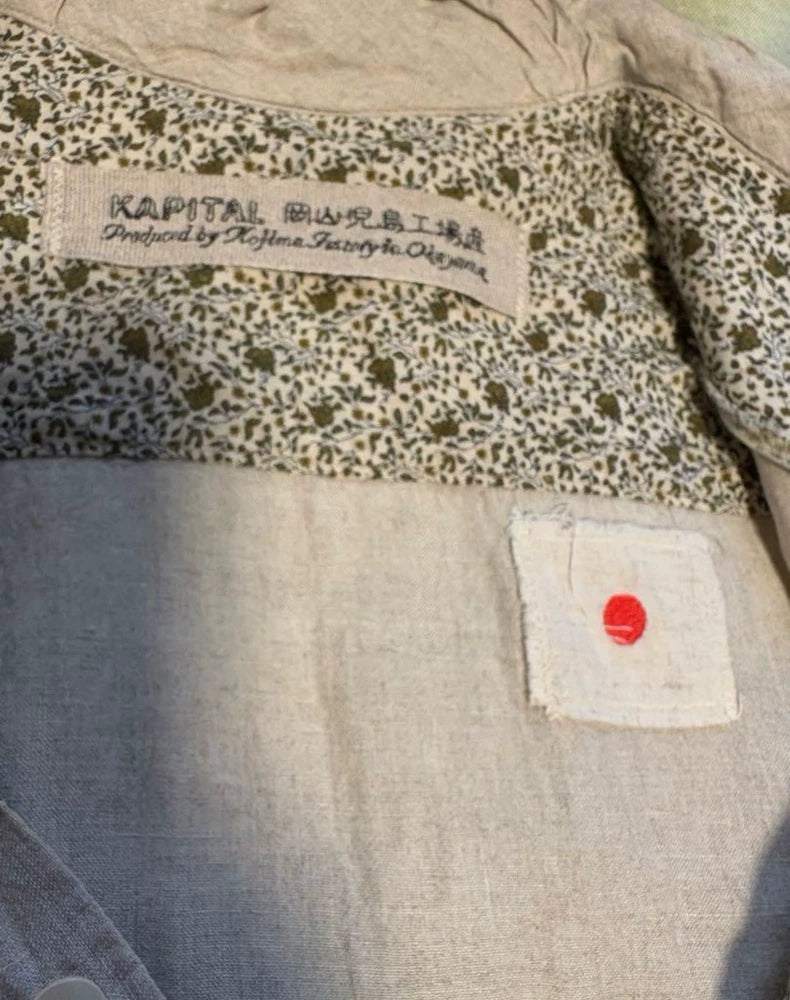 Kapital Floral Linen Bowtie Shirt