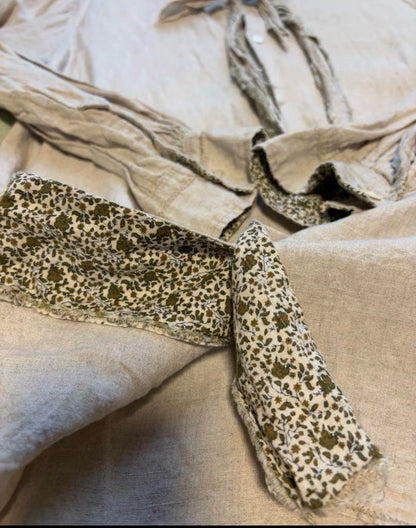 Kapital Floral Linen Bowtie Shirt