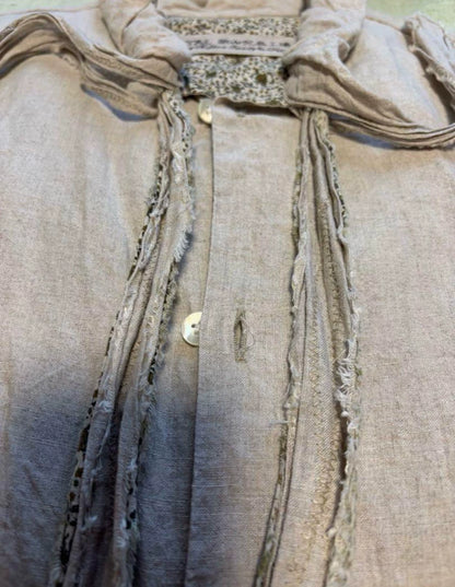 Kapital Floral Linen Bowtie Shirt