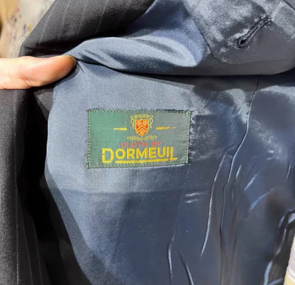 Vintage Dior Black Striped Wool Blazer