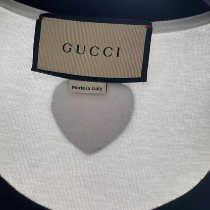 Gucci Sequined Logo White T-Shirt