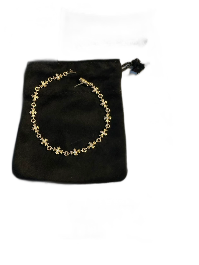 Chrome Hearts 22k Tiny E Bracelet