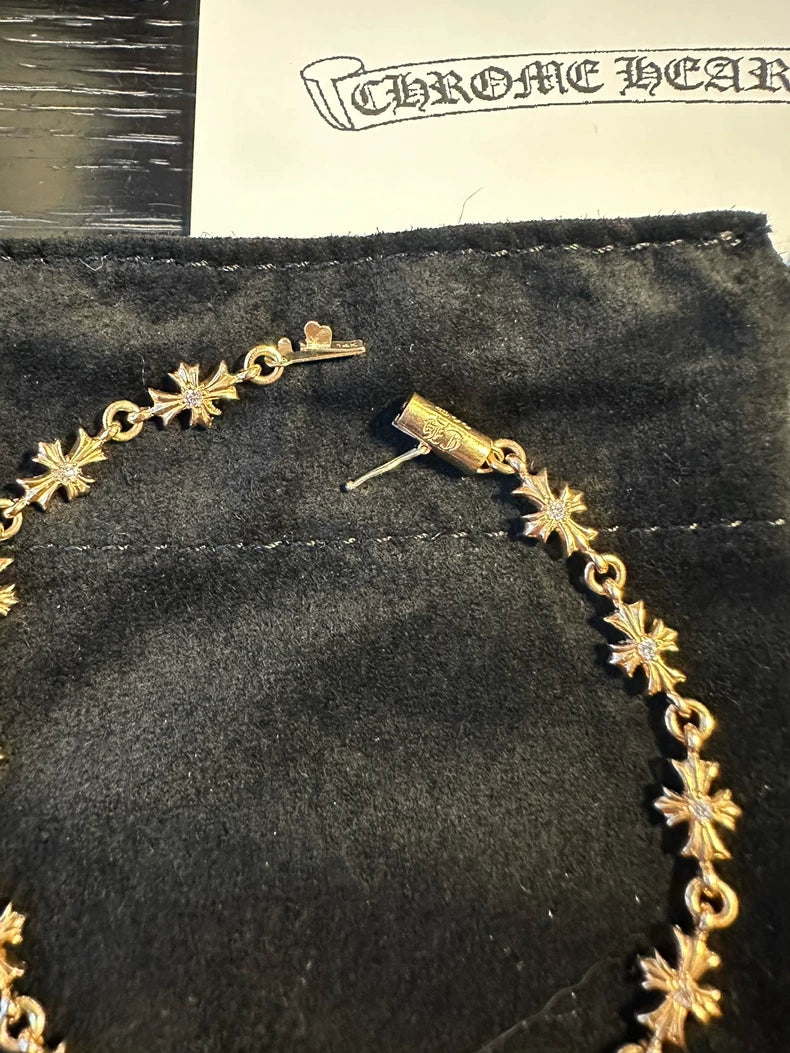 Chrome Hearts 22k Tiny E Bracelet