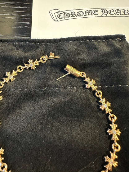 Chrome Hearts 22k Tiny E Bracelet