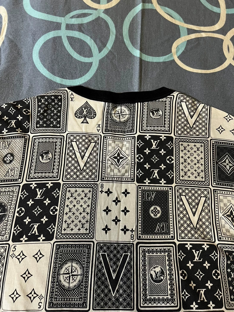 Louis Vuitton Las Vegas Poker Logo T-Shirt-yf
