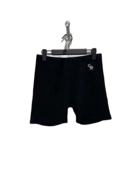 Chrome Hearts Black Waffle Shorts for Men