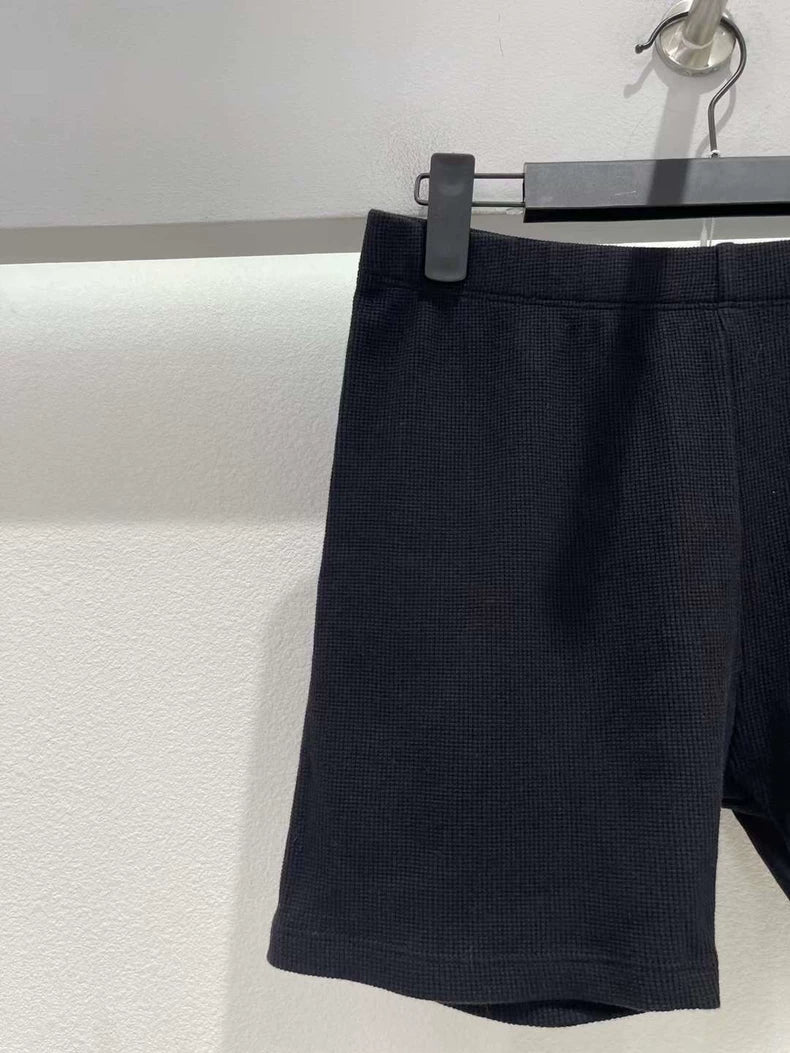 Chrome Hearts Black Waffle Shorts for Men