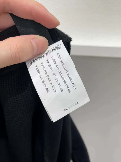 Chrome Hearts Black Waffle Shorts for Men