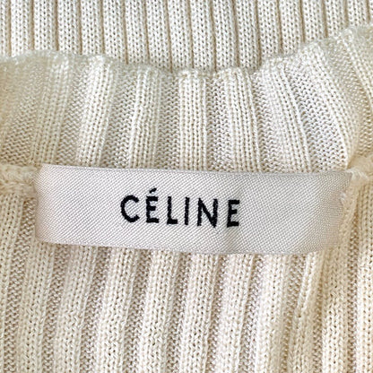 Beige Wool Sleeveless Knit Dress