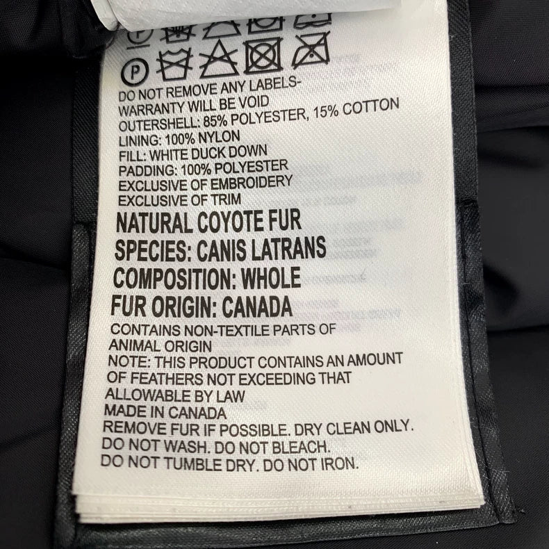 Canada Goose Black Padded Parka Jacket