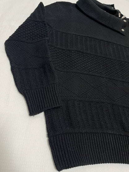 Givenchy Zip Detail Knit Sweater L Size