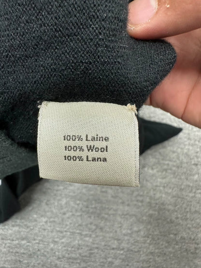 Hermes Black Wool V-Neck Sweater