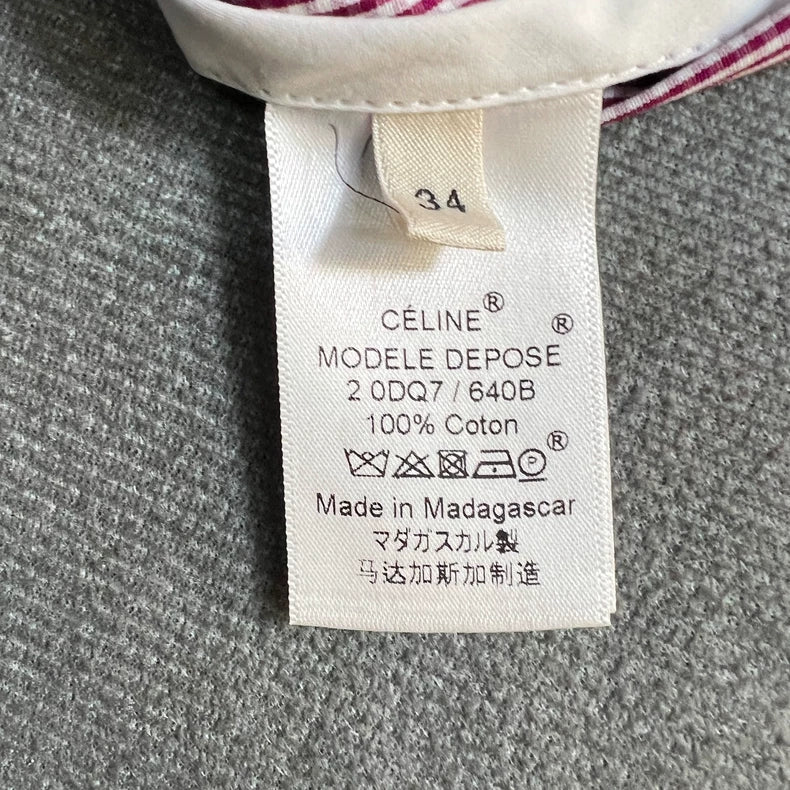 Celine Pink Checkered Dress For Sale