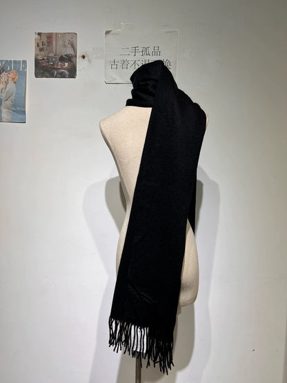 Vintage Black Gucci Alpaca Scarf