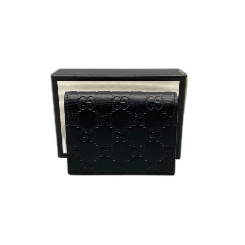 Gucci Leather Short Fold Wallet