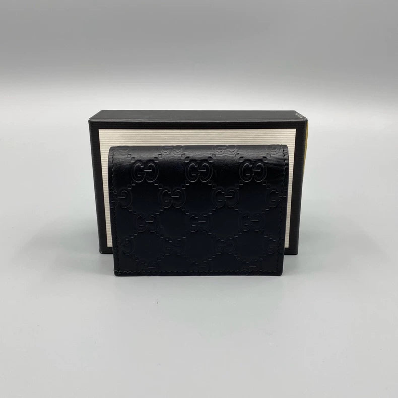 Gucci Leather Short Fold Wallet