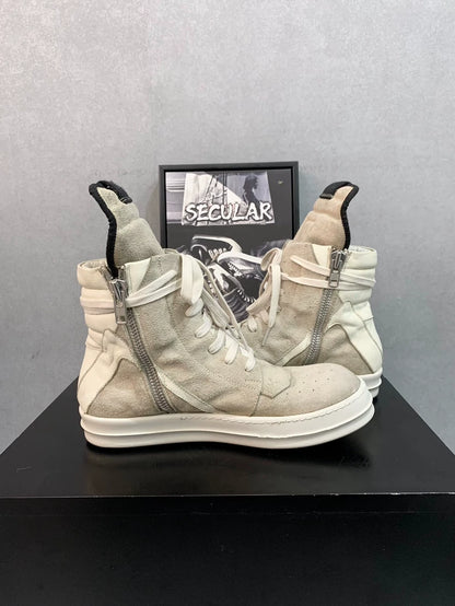 Rick Owens Grey High-Top Sneakers Size 41-yf