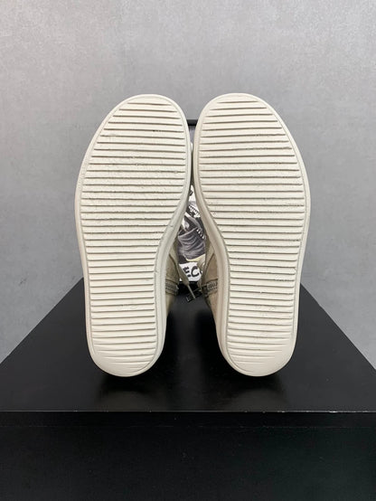 Rick Owens Grey High-Top Sneakers Size 41-yf