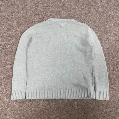 Prada Triangle Logo Knit Sweater