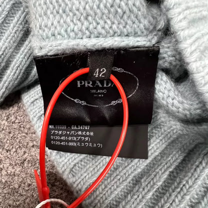 Prada Triangle Logo Knit Sweater