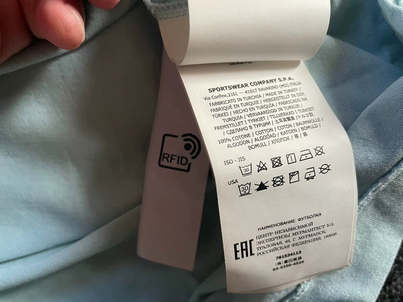 Stone Island Light Blue Short Sleeve T-Shirt-yf