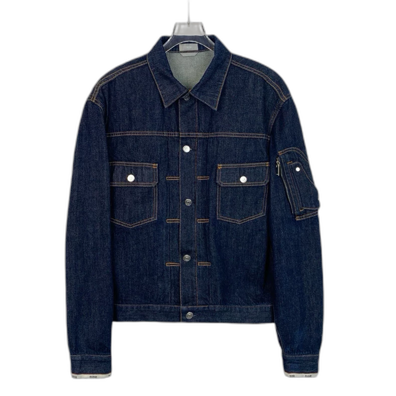 Dior Blue Denim Button-Up Jacket