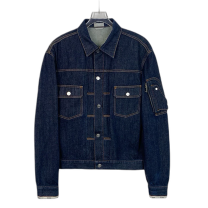 Dior Blue Denim Button-Up Jacket