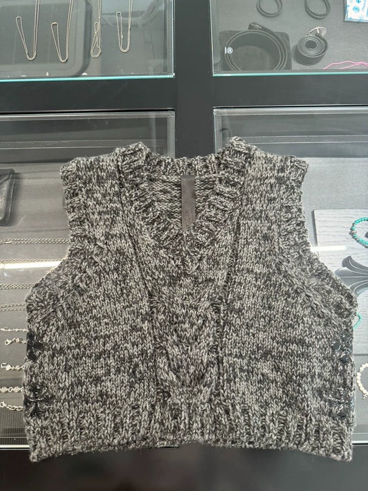 Chrome Hearts Cashmere Cross Patch Vest-yf