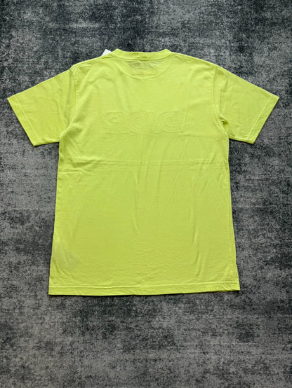 Dior Neon Embroidered Logo Short Sleeve T-Shirt