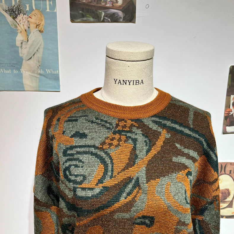 Vintage Wool Knit Pullover Sweater