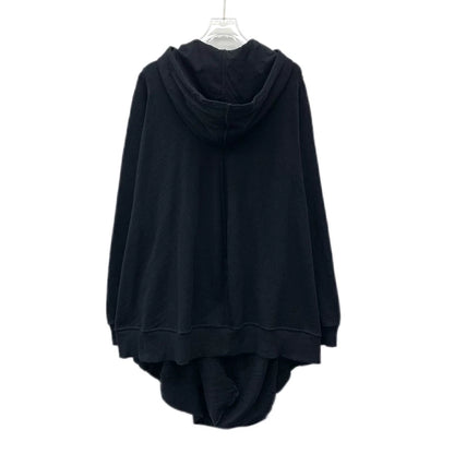 Rick Owens Black Long Sleeve Hooded Sweatshirt