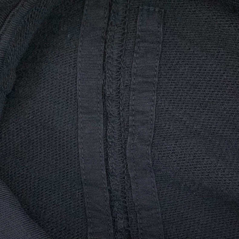 Rick Owens Black Long Sleeve Hooded Sweatshirt