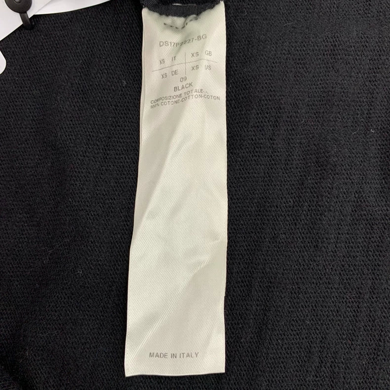 Rick Owens Black Long Sleeve Hooded Sweatshirt